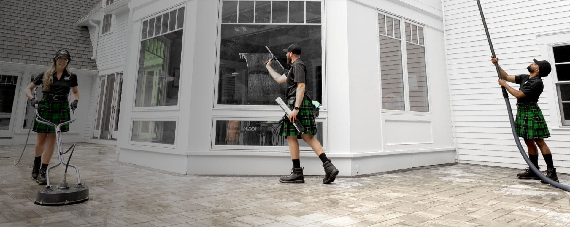 Window Cleaning and More Men In Kilts